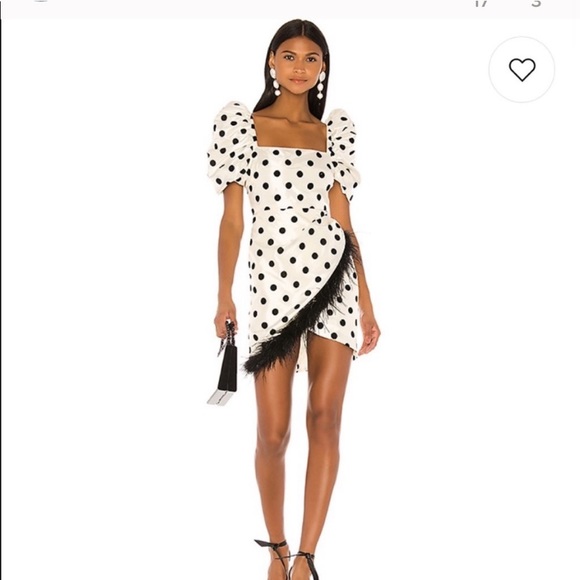 Patrizia Pepe Silk Apricot Polka Dot Cutout Dress - Picture 14 of 14